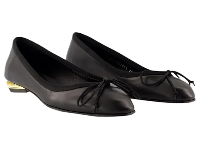 Bailarinas Armadillo - Alexander McQueen - Cuero - Negro 