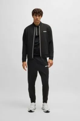 BOSS x Matteo Berrettini Sudadera regular fit en tejido de gabardina elástico con detalle de logo