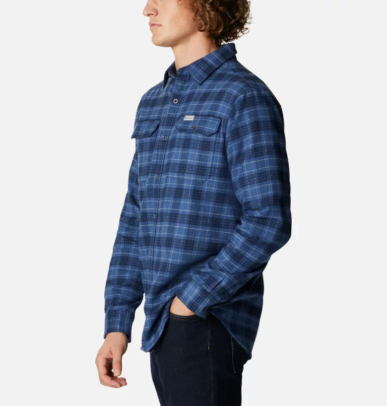 Camisa COLUMBIA Franela manga larga hombre Flare Gun™ Utility Night blue Ref.1956283452 ax5863 cuadros azules