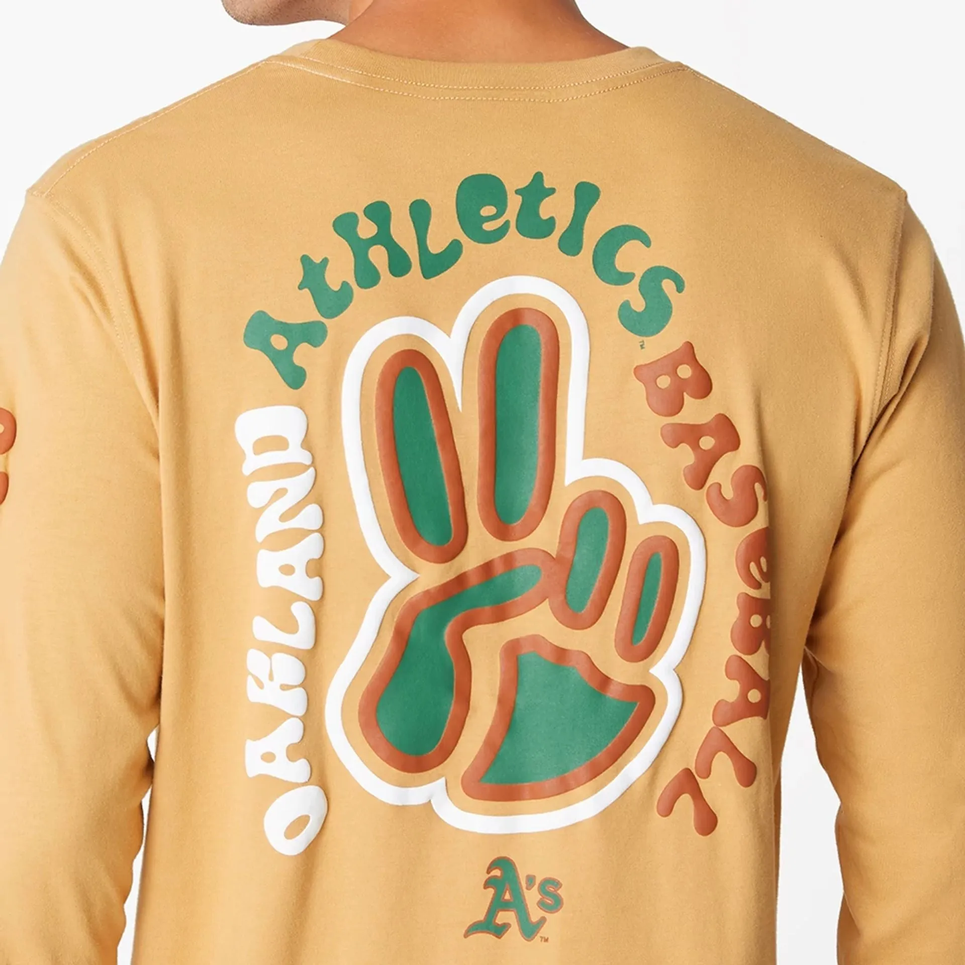 Camiseta de Manga Larga New Era Oakland Athletics Camp