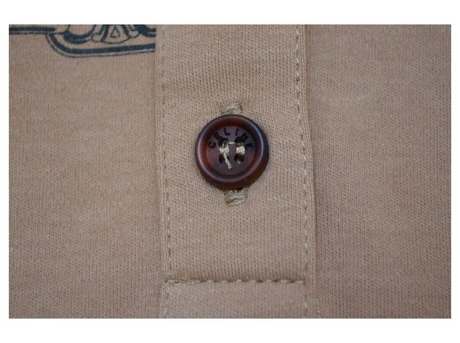 Céline CELINE Paris Camel Polo Top Talla S SMALL Caramelo 
