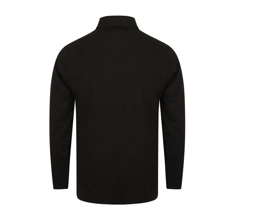 Henbury HB020 - Camiseta manga larga con cuello de tortuga - Negro