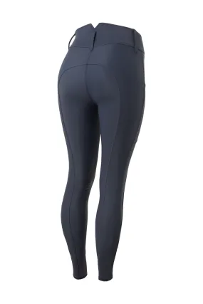 Horze Pantalones de Montar con Refuerzo en la Rodilla y Cintura Alta para Mujer Indira