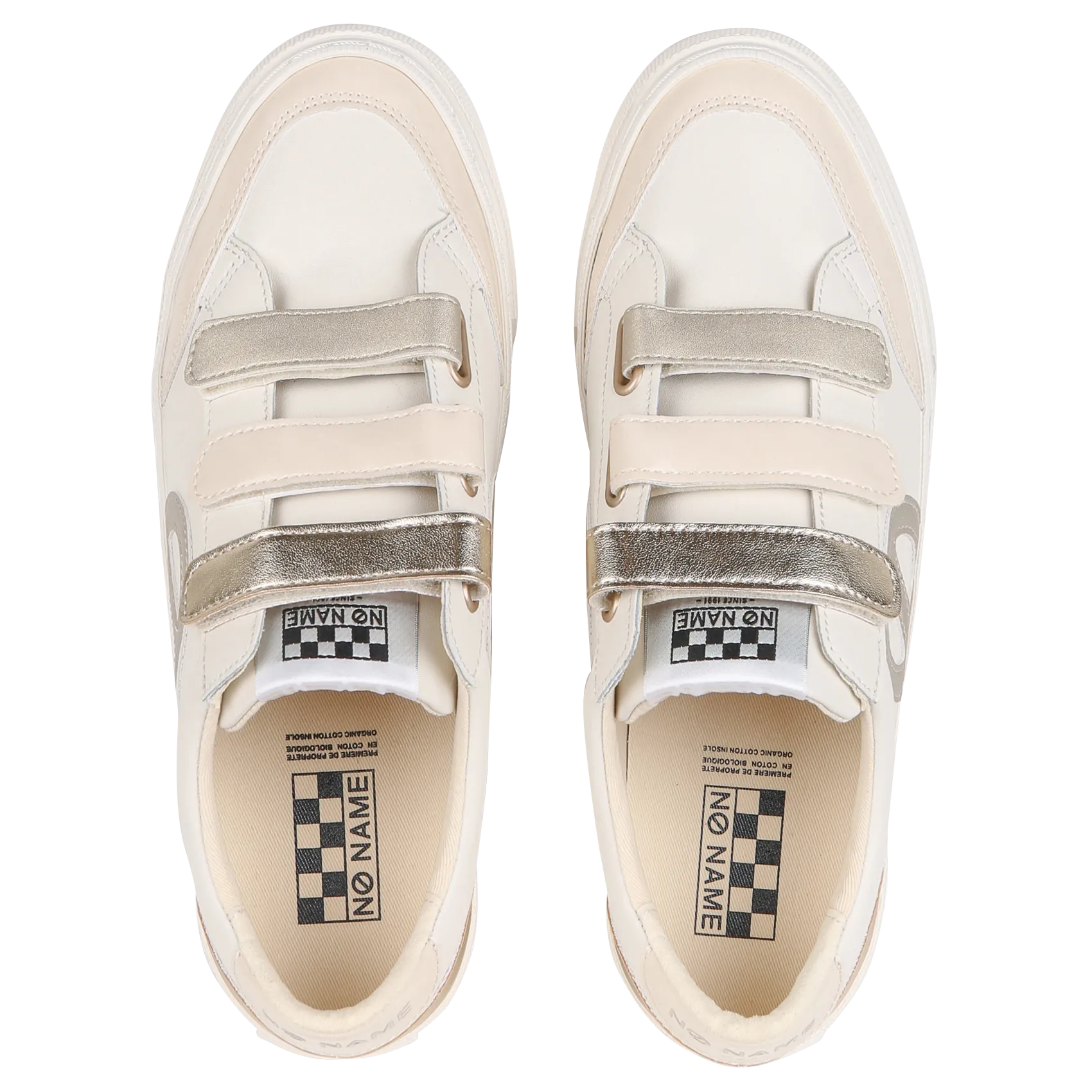 NO NAME STRIKE STRAPS - Zapatillas bajas de charol en blanco
