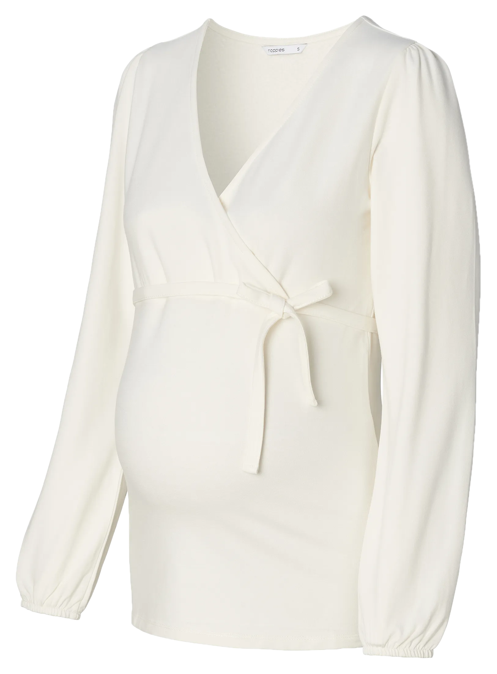 NOPPIES KEET - Top cruzado recto en blanco