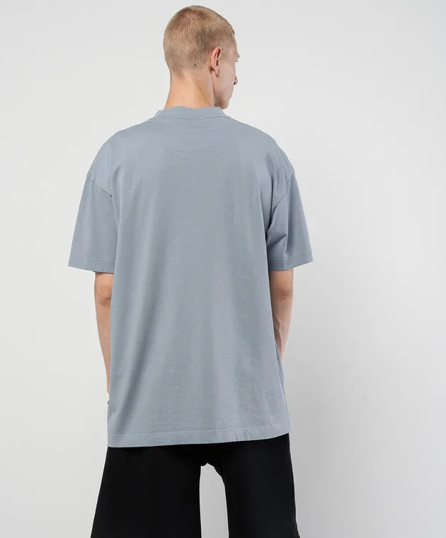 Palm Angels Gray t-shirt with logo print