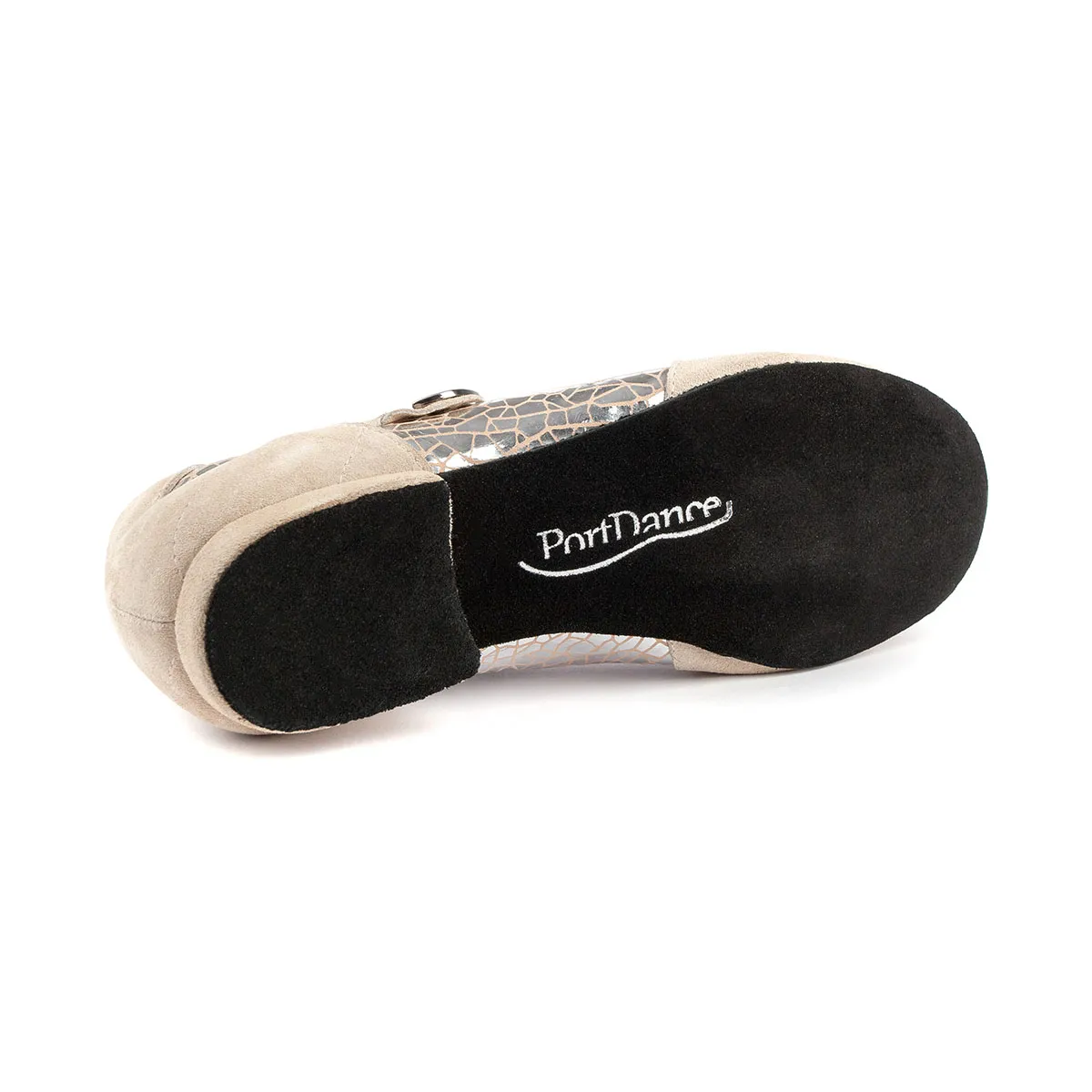 PortDance Mujeres Zapatos de Práctica PD08 - Craquele/Beige