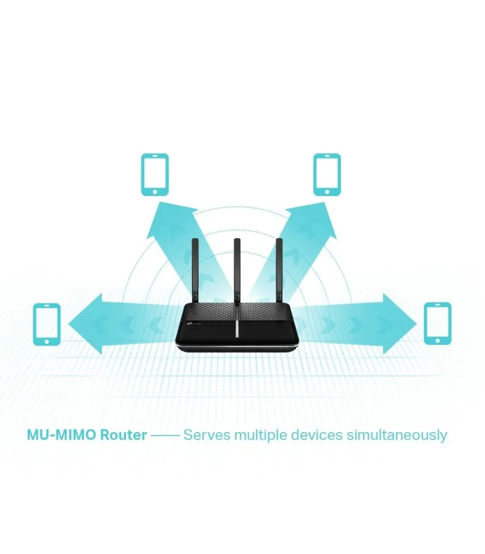 ROUTER TP-LINK ARCHER A10 AC2600 MU-MIMO/DUAL BAND 5&2.4GHz/1733MBPS+800MBPS/4XGigabit/4 ANT/IPTV/ VPN/PPTP/AP/MR