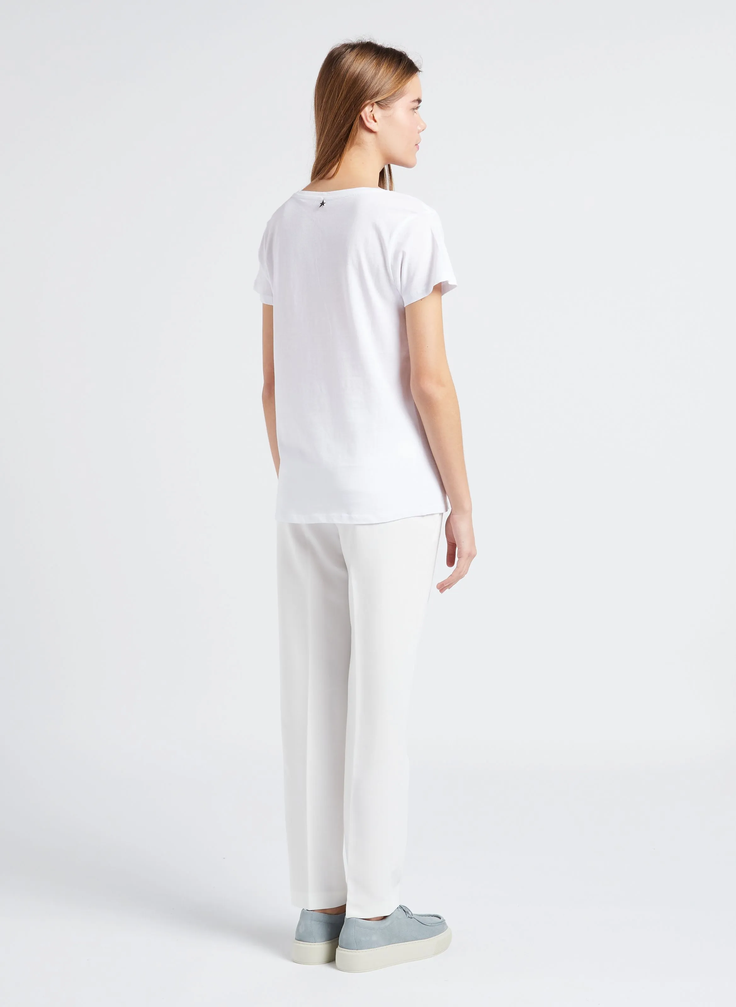 SUD EXPRESS PAROLA - Pantalón sastre ajustado en blanco