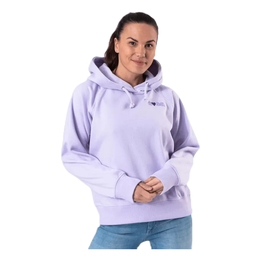 Svea Heart Logo Hood Purple