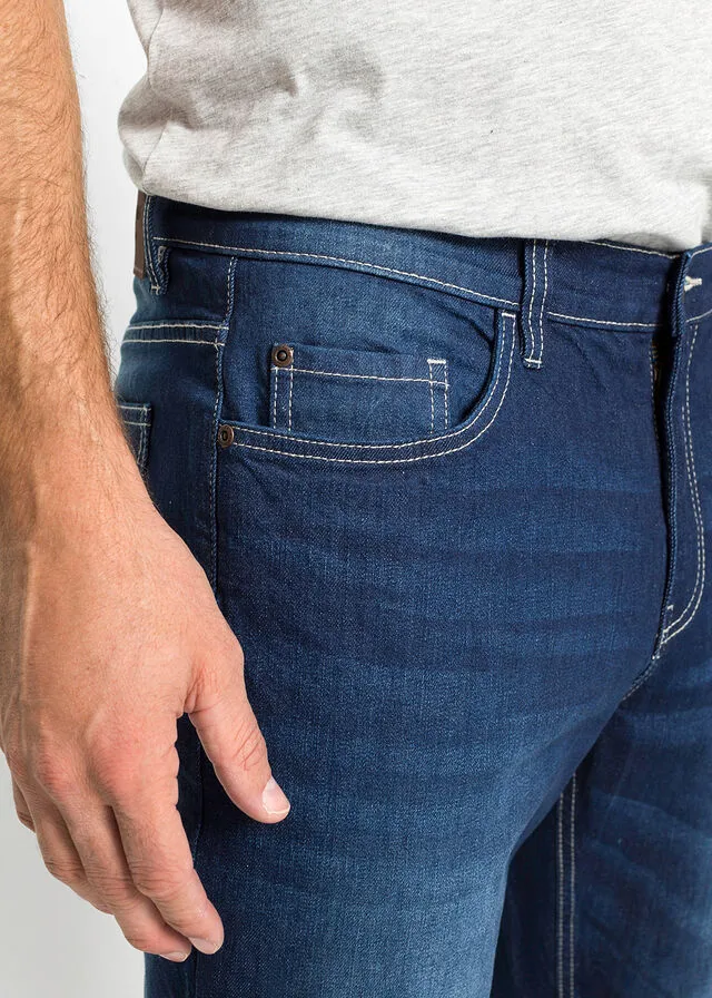 Vaqueros elásticos de corte regular y bootcut Denim